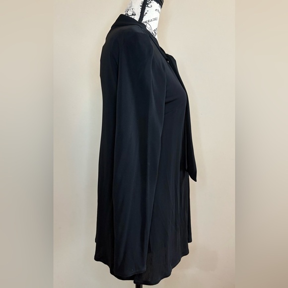 Oscar de la Renta Black tie front Petite Cardigan - Picture 6 of 10